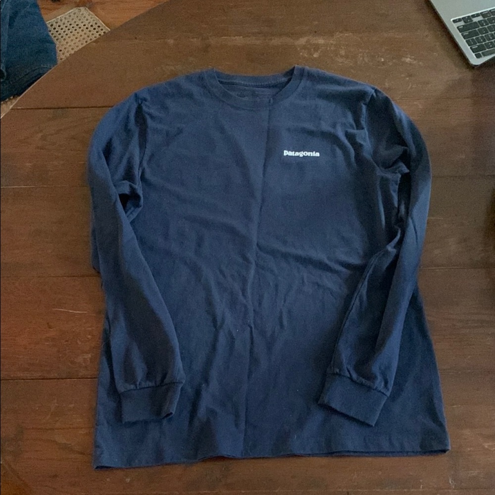 Patagonia Men's Long Sleeve Tee - Navy Blue